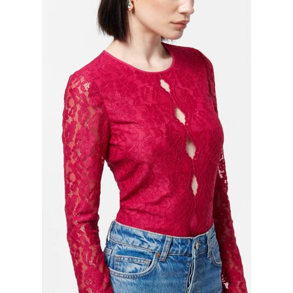 NEW CAMI NYC josefina top in amaranth - Picture 3 of 5